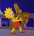 Lisa Simpson and her baritone sax